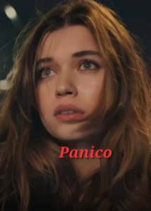 Donna con panico e paura